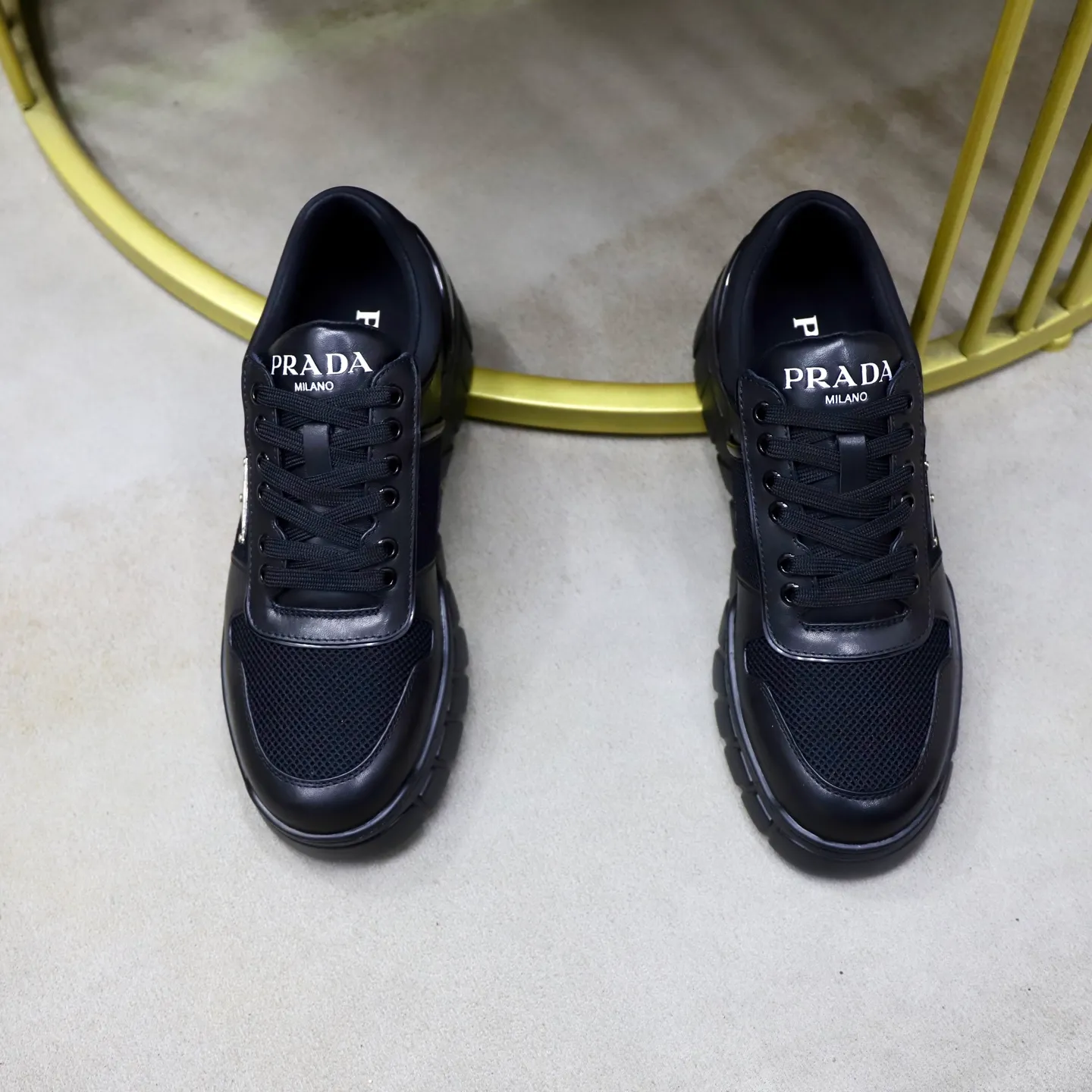 Ex-factory price 560💰[PRADA] Men's shoes are popular in the counter, official website synchronization, 1 high-quality shipment ✔️Original cowhide + cowhide lining, 1🆚1 replica, original sole, 38-45 (45 customized, non-refundable)